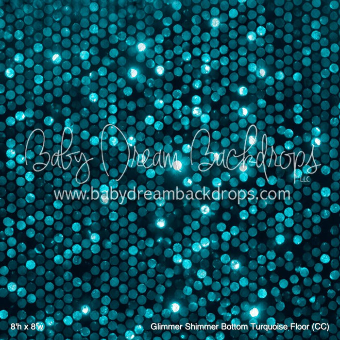 Glimmer Shimmer Bottom Turquoise Floor (CC)