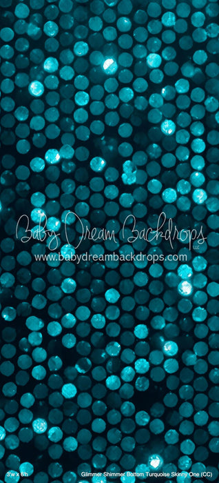 Glimmer Shimmer Bottom Turquoise Skinny One (CC)