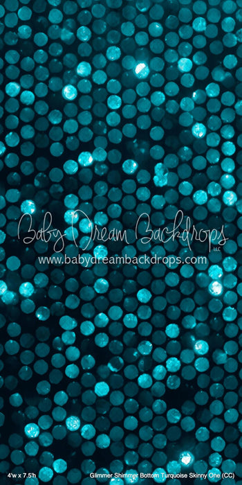 Glimmer Shimmer Bottom Turquoise Skinny One (CC)