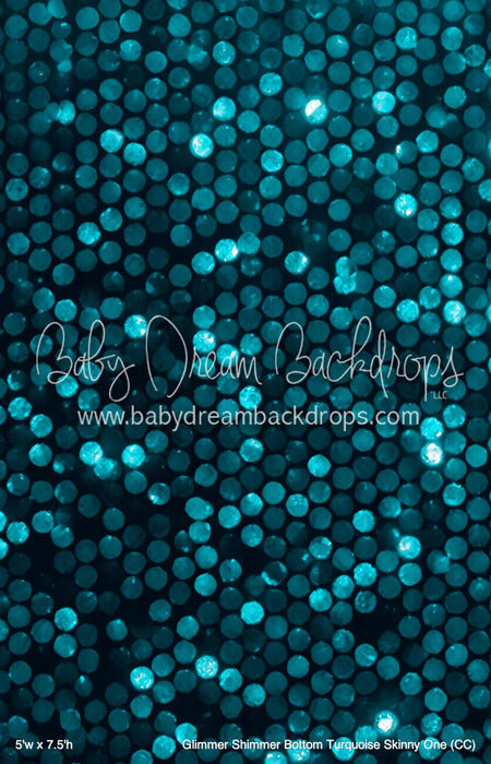 Glimmer Shimmer Bottom Turquoise Skinny One (CC)