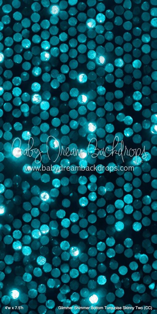 Glimmer Shimmer Bottom Turquoise Skinny Two (CC)