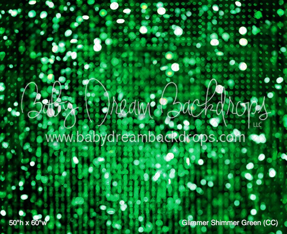 Glimmer Shimmer Green (CC) — Baby Dream Backdrops