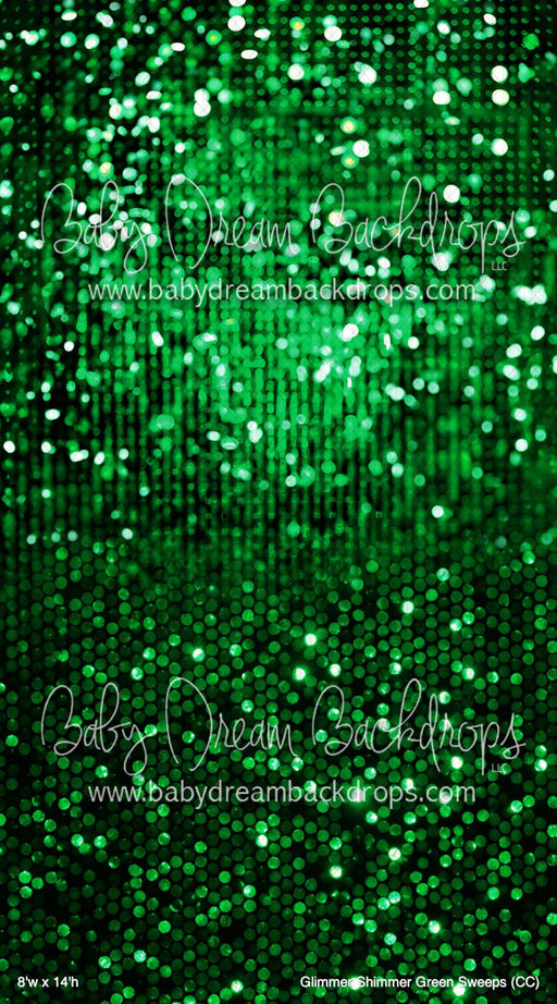 Glimmer Shimmer Green Sweeps (CC)