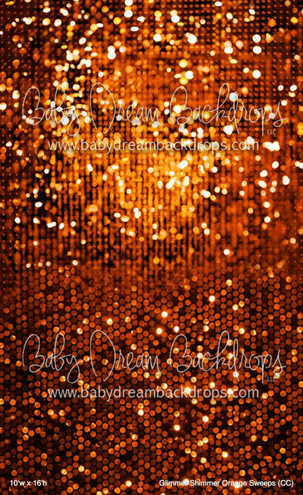 Glimmer Shimmer Orange Sweeps (CC)