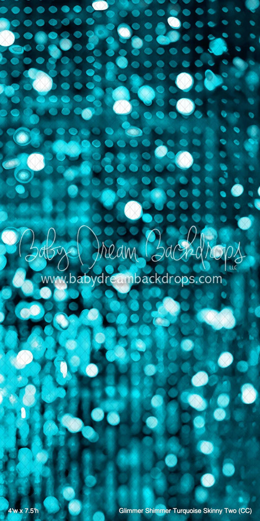Glimmer Shimmer Turquoise Skinny Two (CC)
