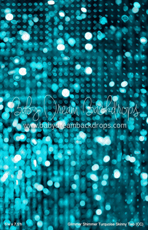 Glimmer Shimmer Turquoise Skinny Two (CC)