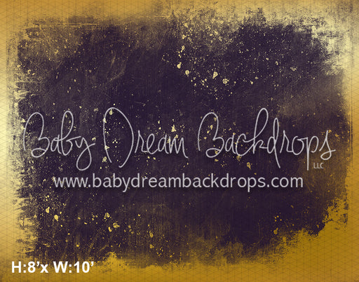 Gold Grunge in Eggplant (WM)