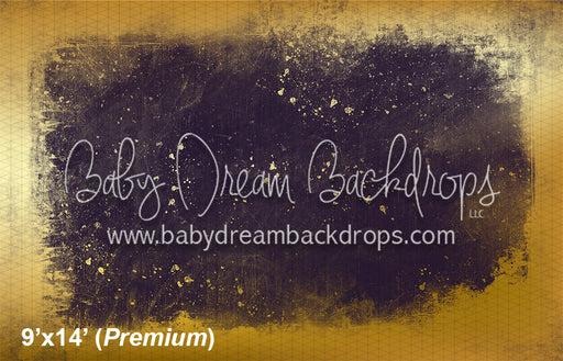 Gold Grunge in Eggplant (WM)