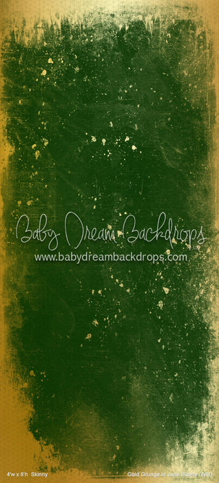 Gold Grunge in Jade Skinny (WM)