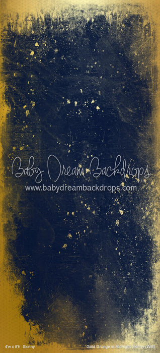 Gold Grunge in Midnight Skinny (WM)