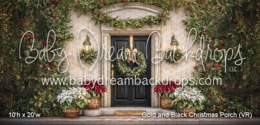 Gold and Black Christmas Porch (VR)