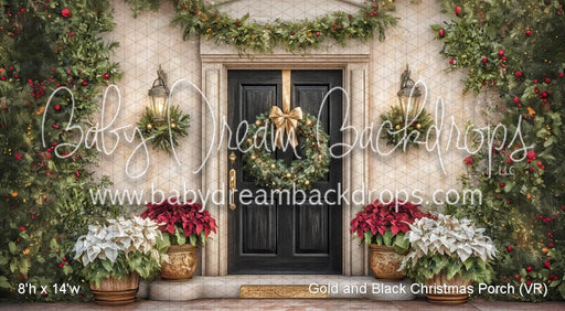 Gold and Black Christmas Porch (VR)