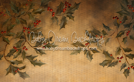 Golden Christmas Holly (LL)