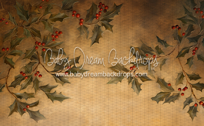 Golden Christmas Holly (LL)