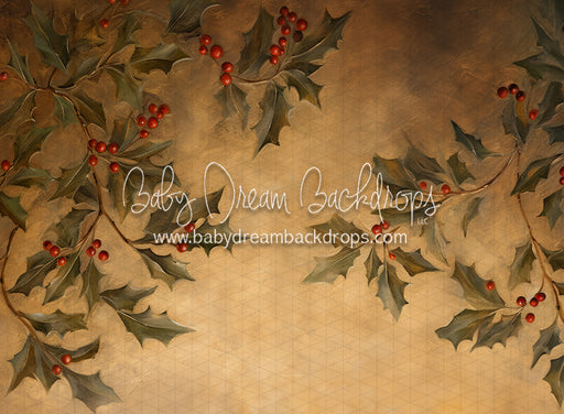 Golden Christmas Holly (LL)