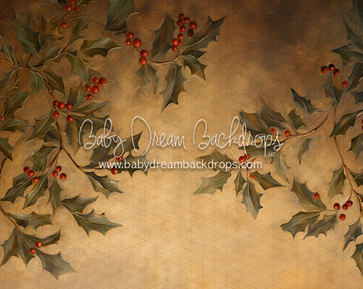 Golden Christmas Holly (LL)