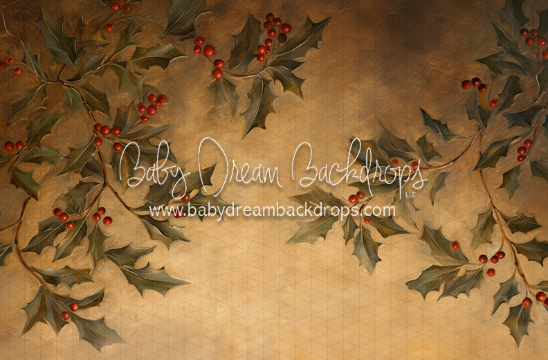Golden Christmas Holly (LL)