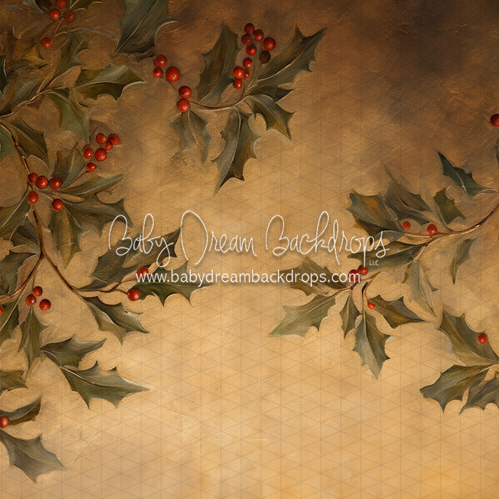 Golden Christmas Holly (LL)