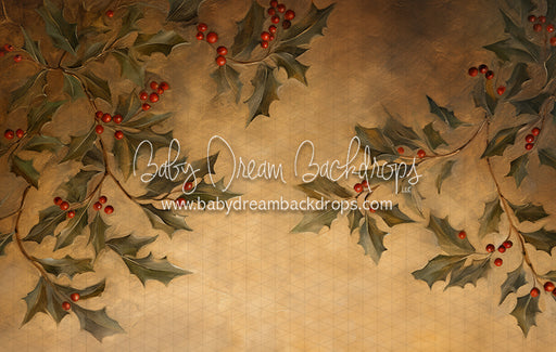 Golden Christmas Holly (LL)