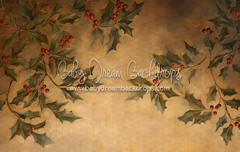 Golden Christmas Holly (LL)