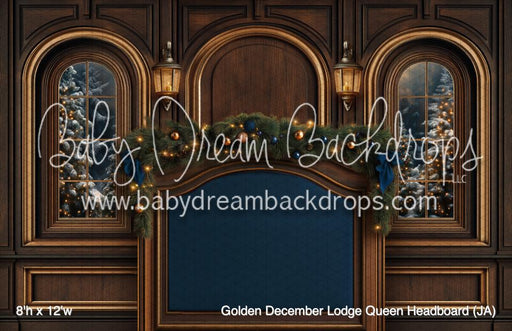 Golden December Lodge Queen Headboard (JA)