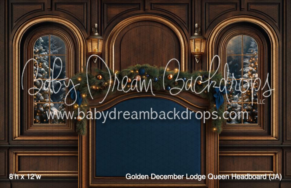 Golden December Lodge Queen Headboard (JA)