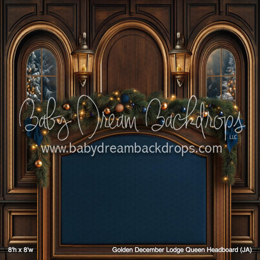 Golden December Lodge Queen Headboard (JA)
