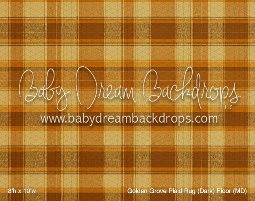 Golden Grove Plaid Rug (Dark) Fabric Floor (MD)