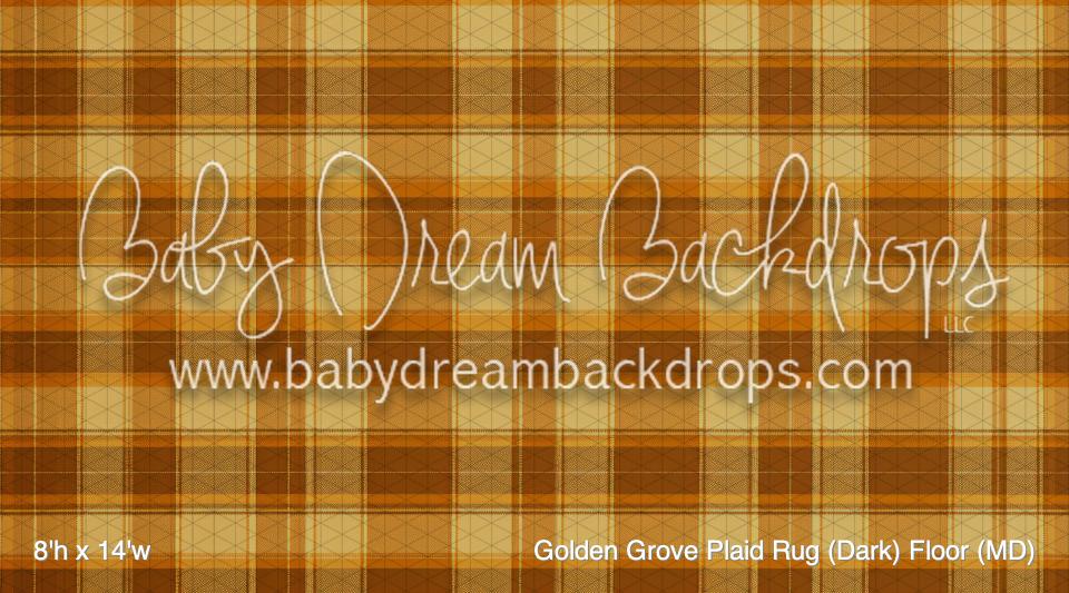 Golden Grove Plaid Rug (Dark) Fabric Floor (MD)