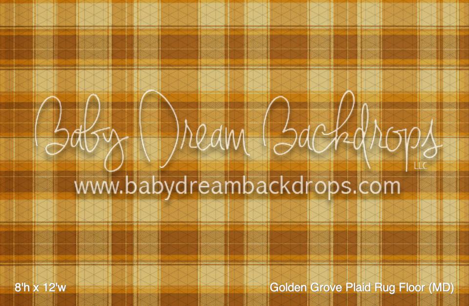 Golden Grove Plaid Rug Fabric Floor (MD)