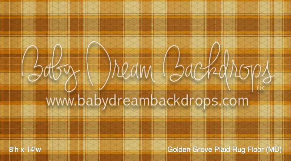 Golden Grove Plaid Rug Fabric Floor (MD)