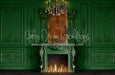 Gorgeous Green Fireplace (CC)