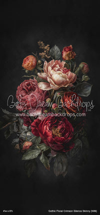 Gothic Floral Crimson Silence Skinny (WM)