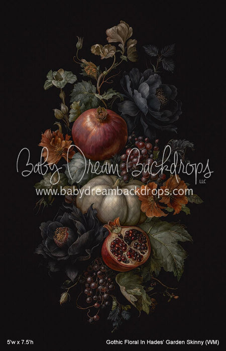 Gothic Floral In Hadesâ€™ Garden Skinny (WM)