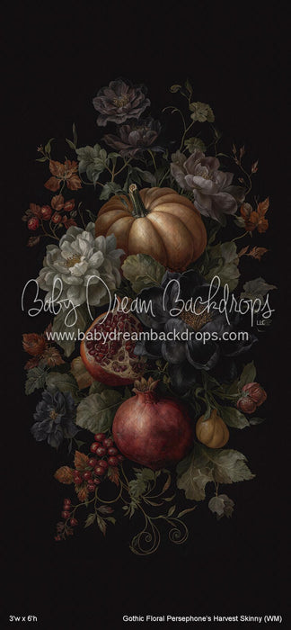 Gothic Floral Persephoneâ€™s Harvest Skinny (WM)