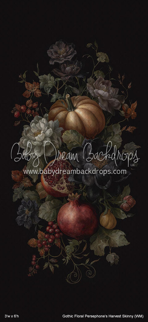 Gothic Floral Persephoneâ€™s Harvest Skinny (WM)