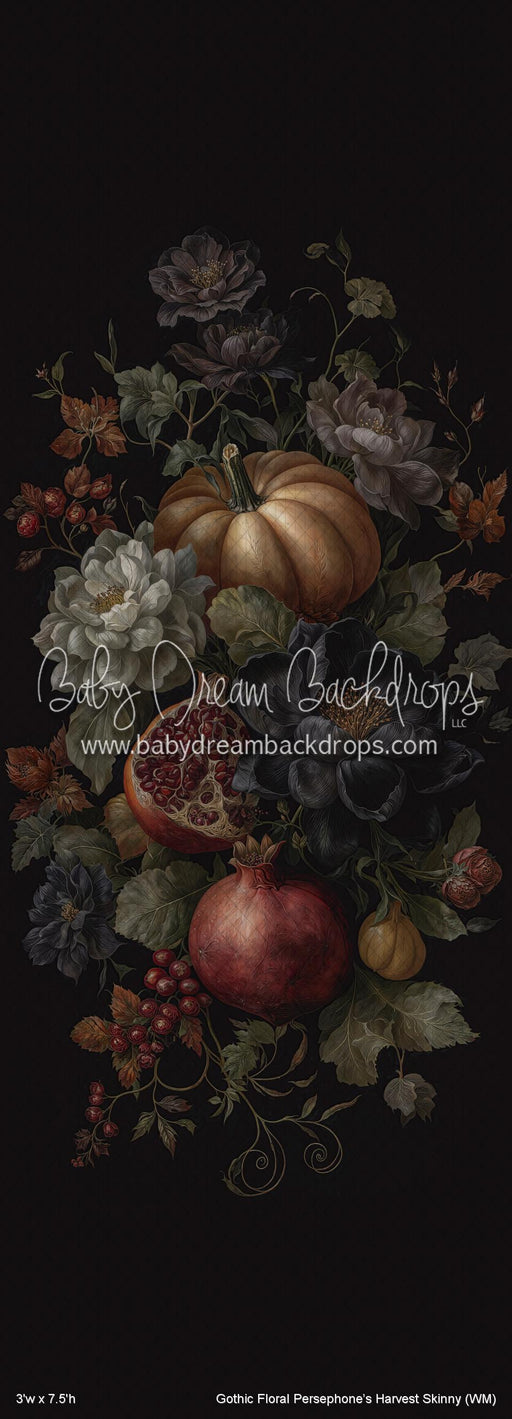Gothic Floral Persephoneâ€™s Harvest Skinny (WM)