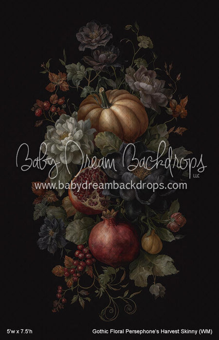 Gothic Floral Persephoneâ€™s Harvest Skinny (WM)