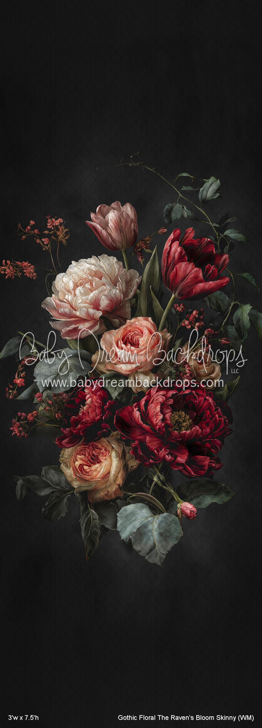 Gothic Floral The Ravenâ€™s Bloom Skinny (WM)