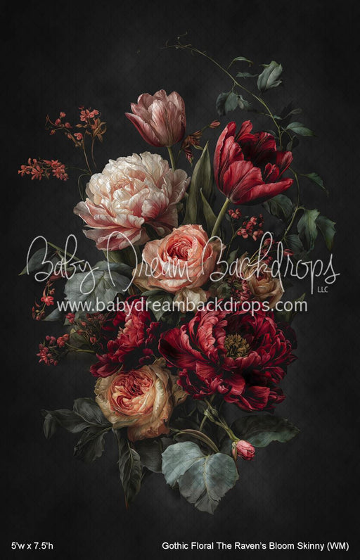 Gothic Floral The Ravenâ€™s Bloom Skinny (WM)