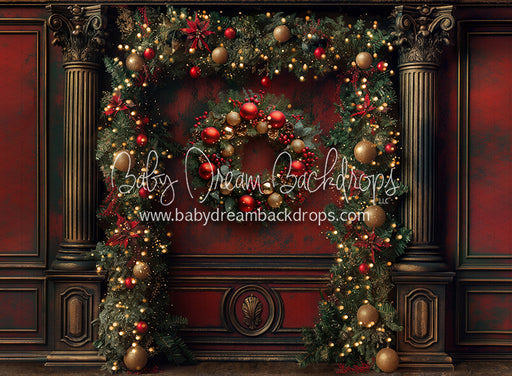 Grand Holiday Decorated Wall (JA)