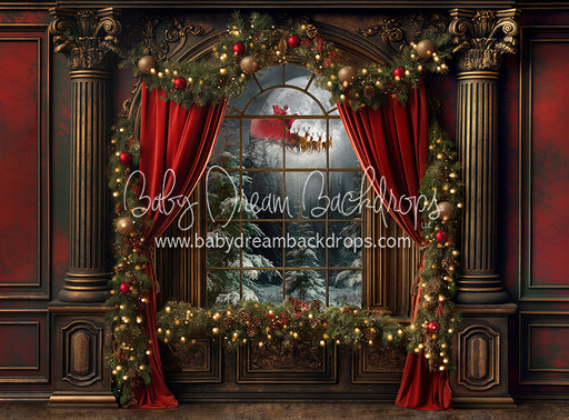 Grand Holiday Window Santa (JA)