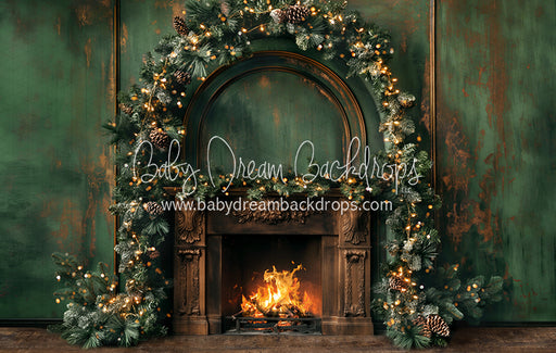 Green Dream Pine Fireplace (JA)