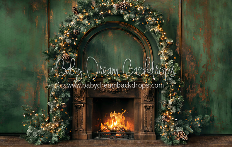 Green Dream Pine Fireplace (JA)
