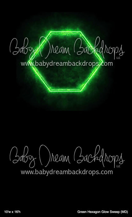 Green Hexagon Glow Sweep (MD)