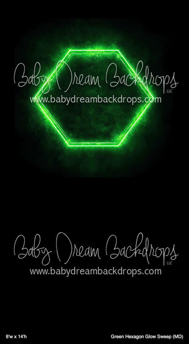 Green Hexagon Glow Sweep (MD)
