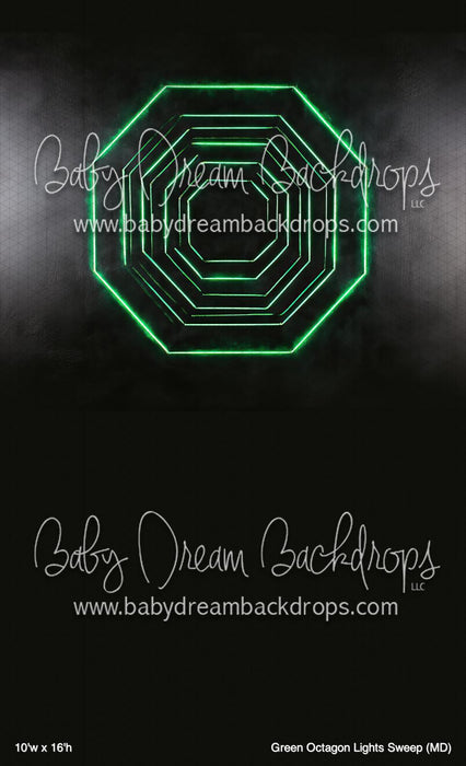 Green Octagon Lights Sweep (MD)