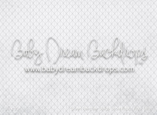 Green Reindeer Sleigh Snow Fabric Floor (MD)
