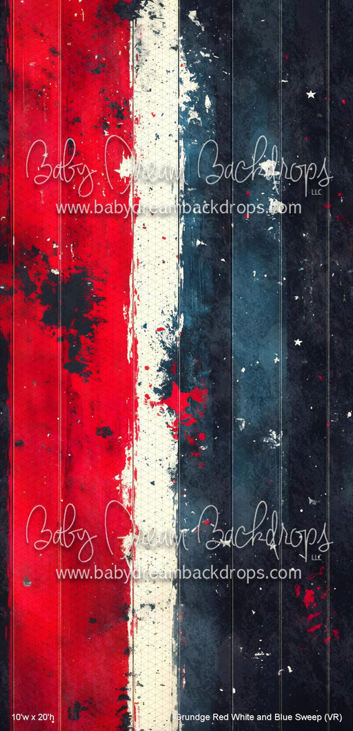 Grundge Red White and Blue Sweep (VR)