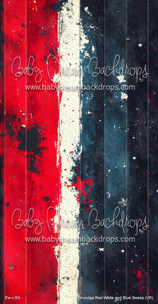 Grundge Red White and Blue Sweep (VR)
